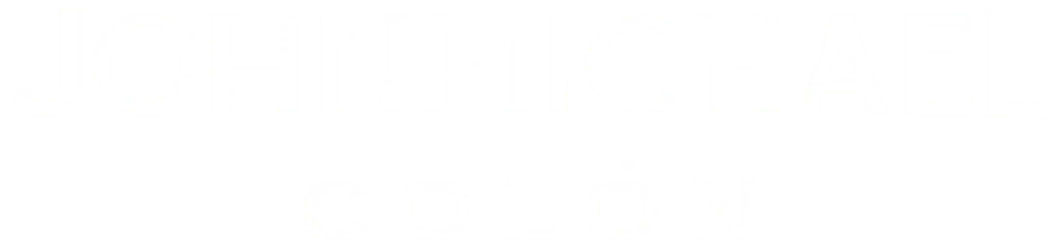 logotipo - john michael - blanco
